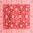 thumbnail image 1 of Ahgly Company Indoor Square Oriental Red Traditional Area Rugs, 3' Square, 1 of 4