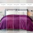 thumbnail image 3 of Exclusivo Mezcla Soft Fleece Throw Blanket for Couch, Super Soft Velvet Plush Bed Blanket, 50x60 Inches, Purple, 3 of 6
