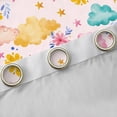 thumbnail image 4 of Homewish Child Teens Cartoon Flowers Black Out Curtains,Starry Sky Curtains Pack of 2 (42x63 Each),Dreamy Princess Bedroom Curtains,Ultra Soft Home Decor, 4 of 6
