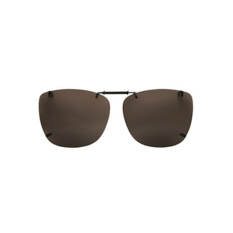 Polar Optics Unisex PTCR REC G 56 Plastic ClipOns Sunglasses Gray