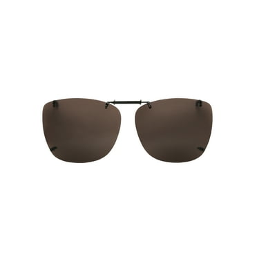 Foster Grant® Solar Shield® Clip Ons Rectangle Unisex Sunglasses