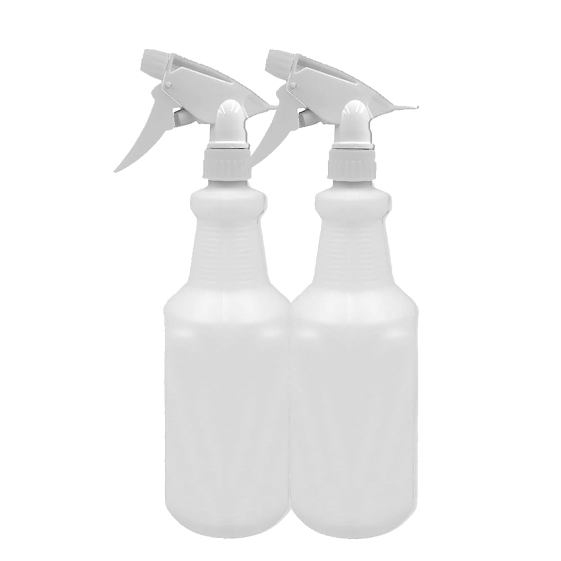 Empty Bottles Natural Cylindrical HDPE 1L 5 Pack Various Spray Heads 