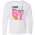 thumbnail image 3 of Inktastic I Was 6 Now I'm 7 Birthday Celebration Long Sleeve Youth T-Shirt, 3 of 5