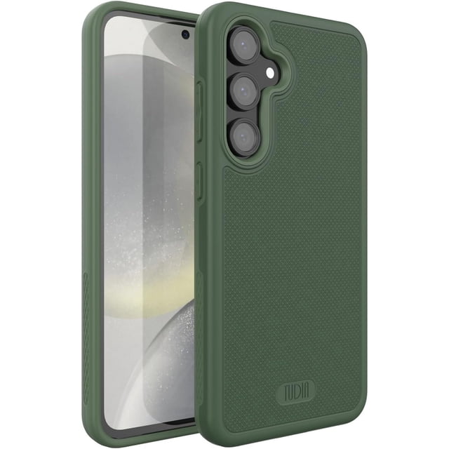 TUDIA Funda MergeGrip para Samsung Galaxy S24 FE (2024), Resistente y a Prueba de Caídas, Color Verde Pino