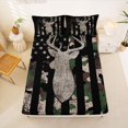 thumbnail image 5 of Manfei Camo Green Us Flag Bed Sheets,Hunting Deer Moose Full Size Sheets,4 Pieces,1 Flat Sheet, 1 Fitted Sheet and 2 Pillowcases, 5 of 6