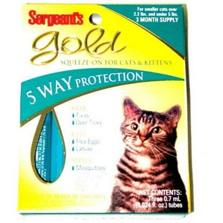 Gold Squeeze On Flea Treatment for Cats under 5 lbs.