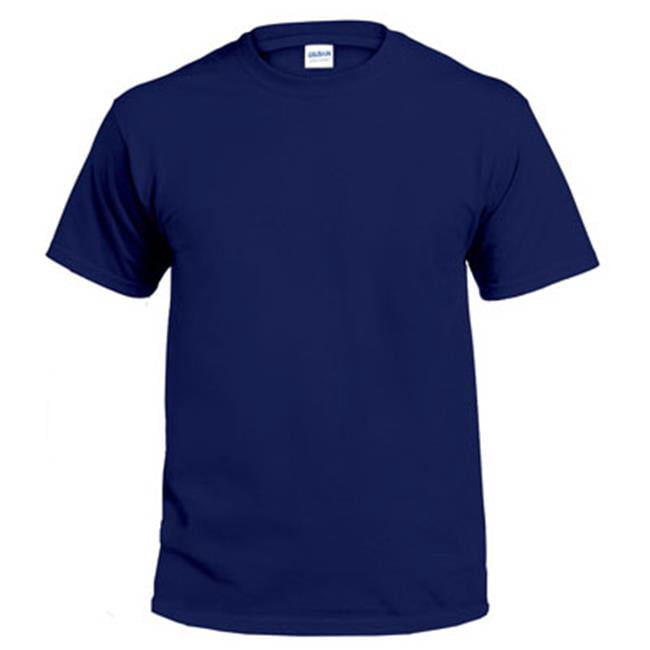 Gildan G2000NVY-L T-Shirt à Manches Courtes pour Adulte Sans Poche , Marine - Grand