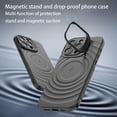 thumbnail image 4 of Cover For IPhone 16 Pro Max/16 Plus/16 Pro/16, Screen Camera Protection Kickatand Shell Anti-slip Anti-shock Leather Cover, 4 of 5