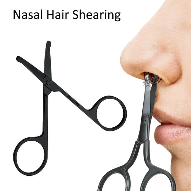 Round nose hair clipper men's nose hair trimmer lady beauty nose hair small  scissors 