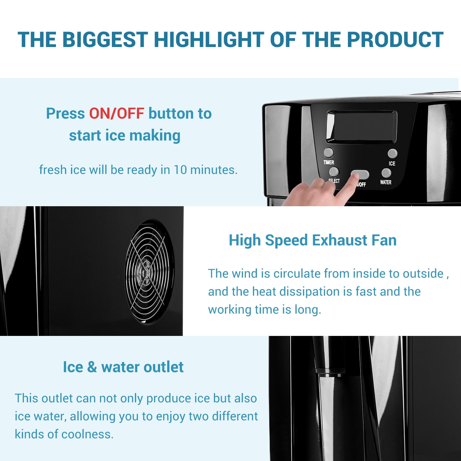2 In 1 Ice Maker Water Dispenser Countertop 36Lbs/24H LCD Display Portable Red, Tabletop Water Ice Maker Machine with Scoop and 1.3 Pound Storage Basket 2 In 1 Ice Maker Water Dispenser Countertop 36Lbs/24H LCD Display Portable Red, Tabletop Water Ice Maker Machine with Scoop and 1.3 Pound Storage Basket