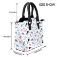 thumbnail image 2 of Lsque Dinosaur Pattern Leather Rivet Shoulder Bag – Elegant Genuine Leather & Microfiber PU Crossbody with Detachable Adjustable Strap, 2 of 5
