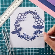 Craft Tools Kit, All-in-One Retractable Crafting, Scrapbook Tools with Cutting Mat, Weeding Tools