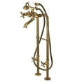thumbnail image 4 of Kingston Brass Double Handle Floor Mounted Freestanding Tub Filler with Supply Line, 4 of 8