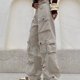 thumbnail image 3 of Pantalones cargo de pierna ancha estilo americano alto para mujer, diseño adelgazante recto de calle, pantalones casuales con múltiples bolsillos y tendencia moderna, 3 of 5