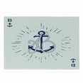 thumbnail image 1 of Vintage Nautical Tattoo Cutting Board, Vintage Anchor and Rope Starbursts Cardinal Directions Print, Decorative Tempered Glass Cutting and Serving Board, in 3 Sizes, by Ambesonne, 1 of 2