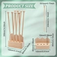 thumbnail image 2 of Plastic Bag Drying Rack Reusable Bag Cup Drainer Holder with 8 Sticks Pinewood Drying Rack for Drying Food Storage Bags Drinking Cups Bottles Dishcloths, 2 of 9