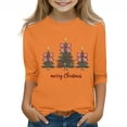 thumbnail image 1 of YUNAFFT T-Shirt à Manches Courtes pour Garçons et Filles 3-12 Ans avec Imprimé Graphique de Noël, Col Rond Décontracté, Haut Extensible Type Coton, Confortable pour le Quotidien, 1 of 4