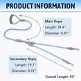 thumbnail image 5 of Double Dog Leash,Dual Dog Leash 360° Swivel No Tangle Two Dog Leash for Walking Two Dogs, Double Dog Leash for Medium & Small Dogs Detachable Design for Effortless Walks and Control, 5 of 6
