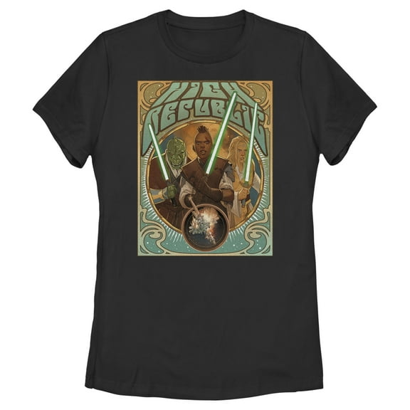 Women's Star Wars The High Republic Jedi There Is No Fear Team  Graphic Tee Black X Large