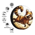 thumbnail image 4 of Logiee Autumn Raccoon In Forest Print Spare Tire Cover, Universal Wheel Protectors,Waterproof Dust-Proof UV Sun Wheel Tire Cover,Fit for SUV, RV, Travel Trailer, Truck-16 inch, 4 of 6