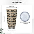 thumbnail image 4 of Cauagu Dachshund Dog Woof Pattern 20oz Tumbler,Stainless Steel Vacuum Insulated Tumbler with Lid Insulated Coffee Mug Thermal Cup with Splash Proof Sliding Lid-Without Straw, 4 of 8