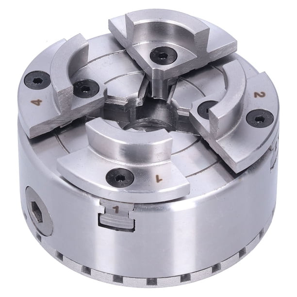 Mandril de torno autocentrante M33 de 4 pulgadas y 4 mordazas de metal para carpintería con sujeción de soporte KP96‑B