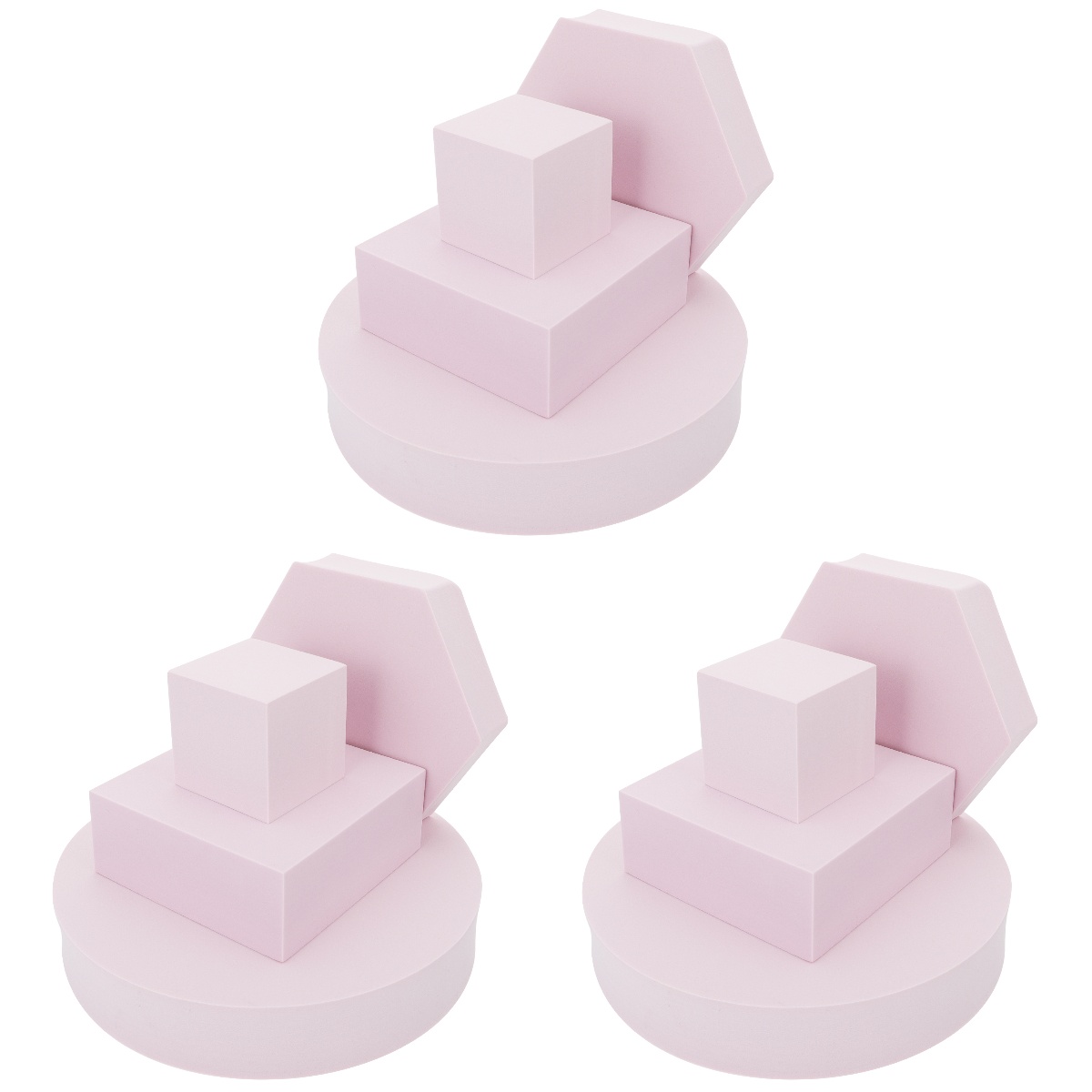 Hard Geometric Cube Block Shapes Photoshoot Foam Stereo Blocks Craft