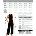 thumbnail image 6 of PRETTYGARDEN Women's Summer 2 Piece Outfits Ribbed Knit Lounge Sets Tracksuit Sleeveless Crop Tank Tops Wide Leg Casual Pants, 6 of 6