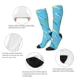 thumbnail image 3 of Balery Different Color Fishing Bait Printed Novelty Socks Men's Women's Crew Socks Sports Socks Knee High Socks Cotton Socks Quirky and Cool Socks, 3 of 9