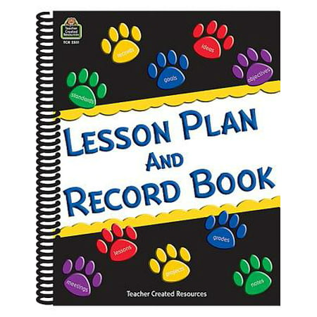 Paw Prints Lesson Plan and Record Book (Best Lesson Plan App)