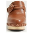 thumbnail image 2 of Sam Edelman Nyla Chestnut Rounded Toe Slip On Block Heel Fashion Dress  Mules (Chestnut, 5.5), 2 of 5