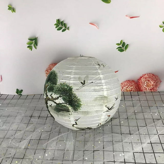 Nvzi Paquete de 6 faroles de papel chinos para decoración de fiestas de bodas, restaurantes, hogares, estilo oriental chino, 11,8 pulgadas (13)