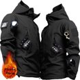 thumbnail image 4 of Tactical Jackets Shark Skin Soft Shell Hiking Clothes Outdoor Windbreaker Flight Pilot Hood Training Fleece Field Jacket Pants, 4 of 5