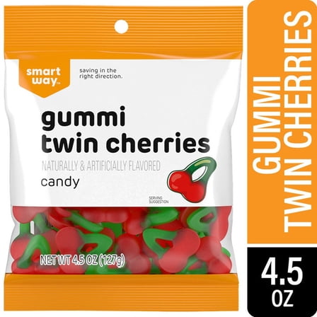 smy Twin Cherry Candy Bag, Chewy, 4.5 oz