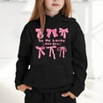 thumbnail image 2 of Hoodies for Teen Girls Cute Trendy Youth Long Sleeve Oversized Hooded Sweatshirts Tween Tops Winter Preppy Clothes Sport Warm Tops - Black,4-5 Years, 2 of 5