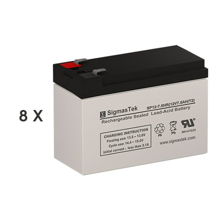 Fenton Key - Fenton Technologies M3000 Replacement Batteries (12V 7.5AH ) (Set of 8)