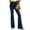 Navy, variant on Frostluinai Flare Jeans for Women High Waist Crossover Denim Pants Solid Slim Fit Bootcut Jean Pants Stretchy Y2K Flare Jeans with Pocket