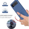 thumbnail image 5 of for Samsung Galaxy Z Flip 3 5G Case, Galaxy Z Flip 3 5G Cover 6.7'', Liquid Silicone Soft Gel Rubber Bumper Anti-Scratch Protective Case with Ring for Galaxy Z Flip3 5G 2021, Navy Blue., 5 of 16