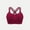 Wine, variant on purcolt Women's Plus Size Sports Bras Breathable Mesh Strappy Cross Back Padded High Support Wokout Running Yoga Gym Bra