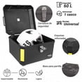 thumbnail image 4 of Caja Trasera Maleta 60L Moto Negra Impermeable Resistente, 4 of 7