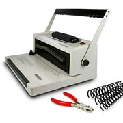 Coilbind S20A Coil Punch & Binding Machine Free Crimper & 8mm Black Plastic COILS Box of 100pcs
