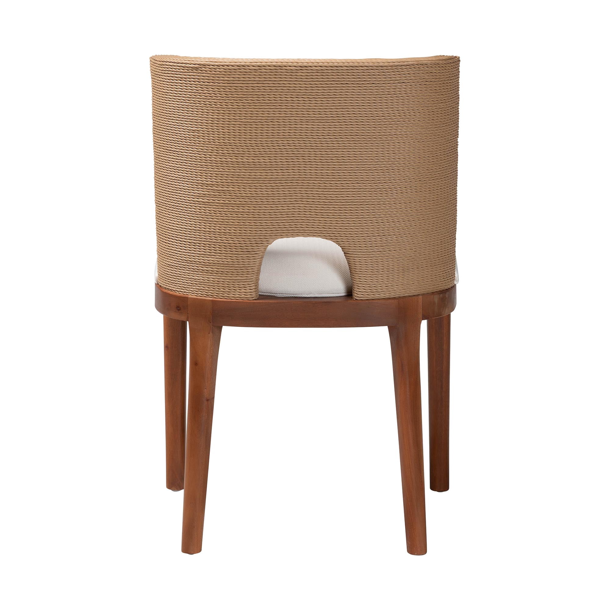 bali & pari Norely Boho Dining Chair, Dining Height 17.7", Light Brown