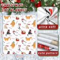 thumbnail image 2 of Christmas Animal Blanket Cute Cats Soft Blanket Colorful Cartoon Throw Blanket for Cats Lovers Sofa Bed, 50" x 60", 2 of 6