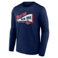 thumbnail image 2 of Men's Navy Boston Red Sox The Pennant Long Sleeve T-Shirt, 2 of 3