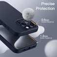 thumbnail image 5 of JETech Silicone Case for iPhone 15 Pro 6.1-Inch, Silky-Soft Touch Full-Body Protective Phone Case, Shockproof Cover (Blue), 5 of 6
