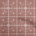 thumbnail image 1 of oneOone Polyester Spandex Red Fabric Asian Tile Diamond Sewing Craft Projects Fabric Prints By Yard 56 Inch Wide, 1 of 4
