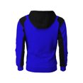 thumbnail image 3 of xiaxaixu Men's Hoodie Pullover Jacket, Contrast Color Long Sleeve Zipper Closure Sweatshirt Loose Drawstring Coat, 3 of 4