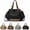 Black, variant on Multifunctional Travel Organizer Tote Bag for Women - Stylish Large Capacity Handbag with 15 Pockets, 3-in-1 Versatile Carrying Styles, Perfect for Work, Shopping, and Daily Use