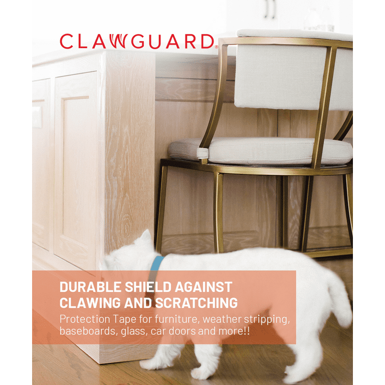 CLAWGUARD Edge and Countertop Protector from Dog Scratching Counter Easy Clean Install Paw Barrier 29.5 x 2.25 in