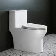 thumbnail image 4 of HOROW ADA Standard One-Piece Toilet, 1.28 GPF Dual-Flush Elongated Floor Mounted, 4 of 11